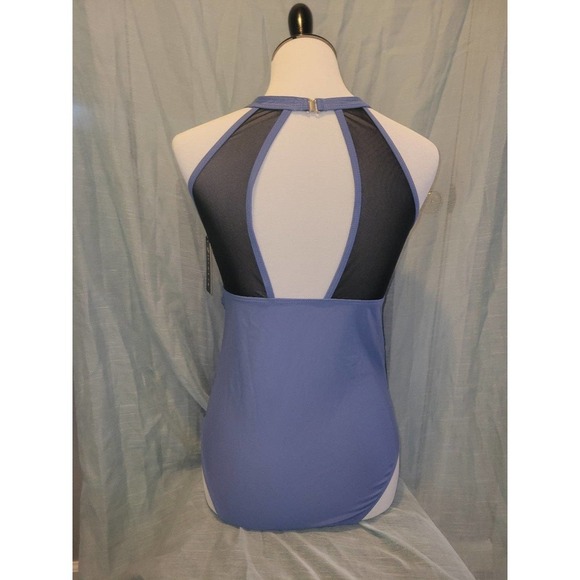 One piece blue Swim suit medium - Picture 2 of 2